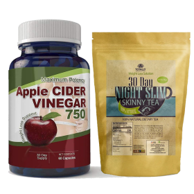 Night Slim Skinny Tea and Apple Cider Capsule Combo Pack