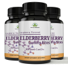 Black Elderberry Gummies Immune Booster with Vitamin C and Zinc (3 bottles)