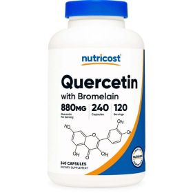 Nutricost Quercetin with Bromelain 880mg, 240 Capsules - Gluten Free & Non-GMO Supplement