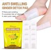 Ginger Wormwood Foot Patch Anti-Swelling Detox Pads Relief Stress Pain Revitalizing Improve Sleep Adhesive Sticker Plaster