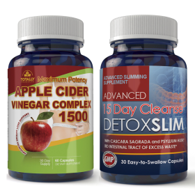 Apple Cider 1500 and Detox Slim Combo pack (Count: 1 set of combo)