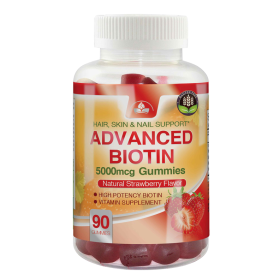 Advanced Biotin Gummies 5000mcg (90 gummies) (quantity: 1 bottle)